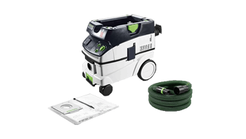 Exhaust system with hose and ultra-fine filter, dust category "H" according to DIN EN 60335-2-69