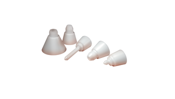 Funnel 5 mm dia. made of POM plastic Funnel 5 mm dia. made of POM plastic