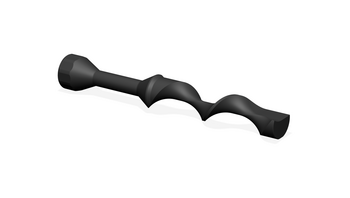 sample pusher spiral-shaped